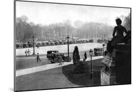The Rond Point and Georges Clemenceau Place, Paris, 1931-Ernest Flammarion-Mounted Giclee Print
