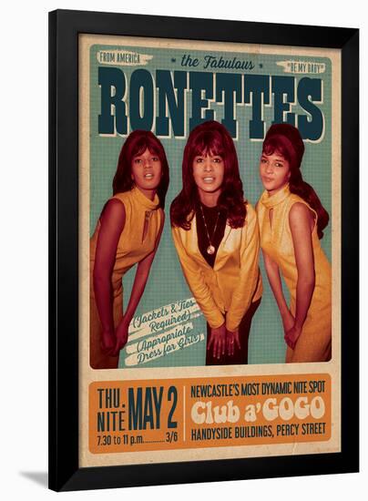 The Ronettes Club a go go-null-Framed Poster