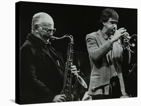 The Ronnie Scott Quintet at the Forum Theatre, Hatfield, Hertfordshire, 29 November 1985-Denis Williams-Stretched Canvas