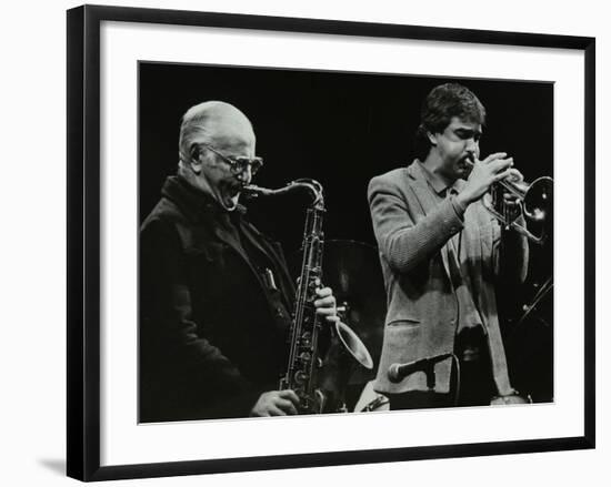 The Ronnie Scott Quintet at the Forum Theatre, Hatfield, Hertfordshire, 29 November 1985-Denis Williams-Framed Photographic Print