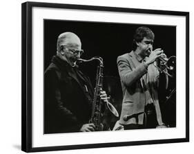 The Ronnie Scott Quintet at the Forum Theatre, Hatfield, Hertfordshire, 29 November 1985-Denis Williams-Framed Photographic Print