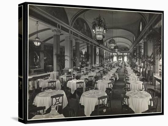 The Roof Garden Restaurant at the Hotel Pennsylvania, 1919-Byron Company-Stretched Canvas