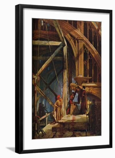 The Roof of the Great Hall Westminster, 1937-null-Framed Giclee Print