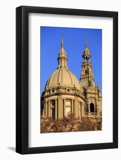 The Roof of the Museu Nacional D'Art De Catalunya on the Montjuic Hill in Barcelona, Spain-Paul Dymond-Framed Photographic Print