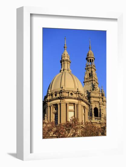 The Roof of the Museu Nacional D'Art De Catalunya on the Montjuic Hill in Barcelona, Spain-Paul Dymond-Framed Photographic Print