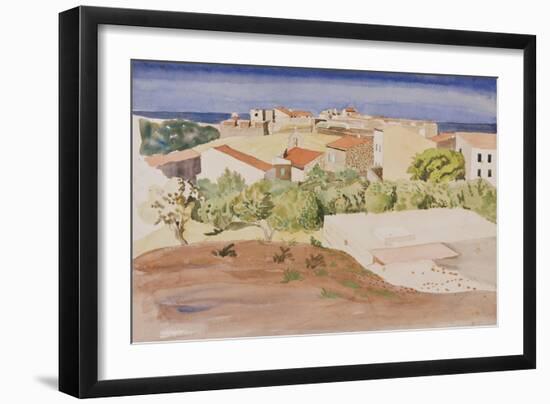 The Roofs of Collioure, C.1925-Rudolph Ihlee-Framed Giclee Print