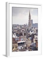 The Rooftops and Spire of the Town Hall in the Background, Brussels, Belgium, Europe-Julian Elliott-Framed Photographic Print