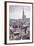 The Rooftops and Spire of the Town Hall in the Background, Brussels, Belgium, Europe-Julian Elliott-Framed Photographic Print