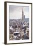 The Rooftops and Spire of the Town Hall in the Background, Brussels, Belgium, Europe-Julian Elliott-Framed Photographic Print