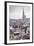 The Rooftops and Spire of the Town Hall in the Background, Brussels, Belgium, Europe-Julian Elliott-Framed Photographic Print