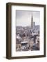 The Rooftops and Spire of the Town Hall in the Background, Brussels, Belgium, Europe-Julian Elliott-Framed Photographic Print