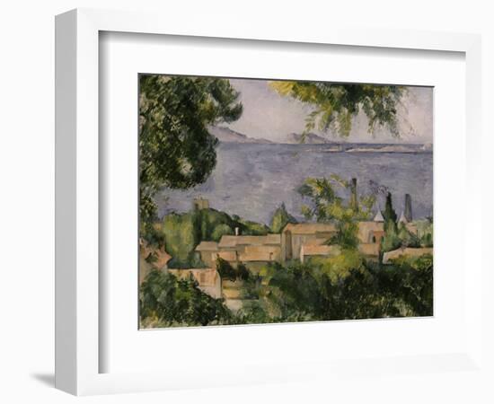 The Rooftops of l'Estaque, 1883-85-Paul Cézanne-Framed Giclee Print