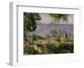 The Rooftops of l'Estaque, 1883-85-Paul Cézanne-Framed Giclee Print