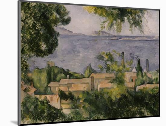 The Rooftops of l'Estaque, 1883-85-Paul Cézanne-Mounted Giclee Print