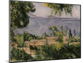 The Rooftops of l'Estaque, 1883-85-Paul Cézanne-Mounted Giclee Print