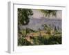 The Rooftops of l'Estaque, 1883-85-Paul Cézanne-Framed Giclee Print