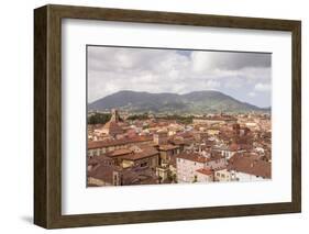 The Rooftops of the Historic Centre of Lucca, Tuscany, Italy, Europe-Julian Elliott-Framed Photographic Print