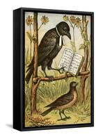 The Rook and the Lark-English School-Framed Stretched Canvas