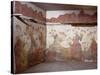 The Room of Lilies or Spring, Akrotiri Fresco, Thera-null-Stretched Canvas