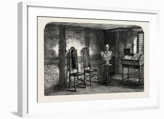 The Room Where Shakespeare Was Born, UK, 19th Century-null-Framed Giclee Print