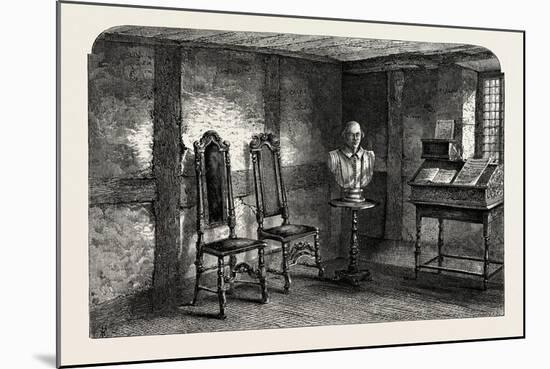 The Room Where Shakespeare Was Born, UK, 19th Century-null-Mounted Giclee Print