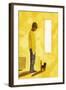 The room where the move-off has finished. A man with a cat, 2017-Hiroyuki Izutsu-Framed Giclee Print