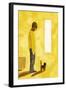 The room where the move-off has finished. A man with a cat, 2017-Hiroyuki Izutsu-Framed Giclee Print