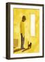 The room where the move-off has finished. A man with a cat, 2017-Hiroyuki Izutsu-Framed Giclee Print