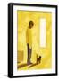 The room where the move-off has finished. A man with a cat, 2017-Hiroyuki Izutsu-Framed Giclee Print