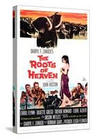 The Roots of Heaven, from Left: Eddie Albert, Trevor Howard, Juliette Greco, Errol Flynn, 1958-null-Stretched Canvas