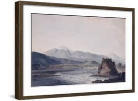 The Rope Bridge, Srinagar, Garhwal, Uttar Pradesh-Thomas & William Daniell-Framed Giclee Print