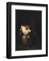 The Rosary, 1850-Domenico Induno-Framed Giclee Print