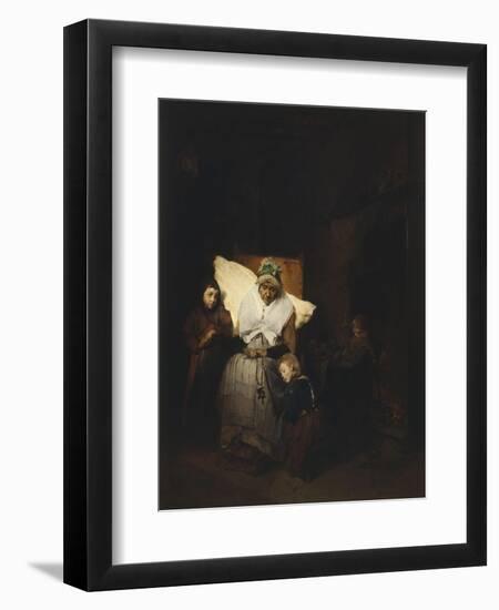 The Rosary, 1850-Domenico Induno-Framed Giclee Print