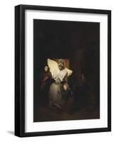 The Rosary, 1850-Domenico Induno-Framed Giclee Print