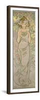 The Rose, 1898-Alphonse Mucha-Framed Premium Giclee Print