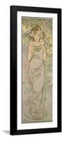 The Rose, 1898-Alphonse Mucha-Framed Premium Giclee Print