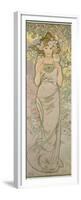 The Rose, 1898-Alphonse Mucha-Framed Premium Giclee Print
