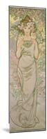 The Rose, 1898-Alphonse Mucha-Mounted Premium Giclee Print