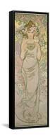 The Rose, 1898-Alphonse Mucha-Framed Stretched Canvas