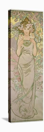 The Rose, 1898-Alphonse Mucha-Stretched Canvas