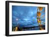 The Rose Festival with in Portland Oregon on a Rainy Evening-Bennett Barthelemy-Framed Photographic Print