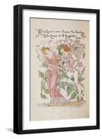 The Rose from 'Flora's Feast'-Walter Crane-Framed Giclee Print