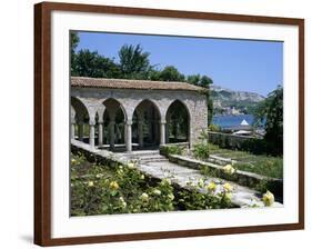 The Rose Garden and Folly, the Palace of Queen Marie, Balchik, Black Sea Coast, Bulgaria, Europe-Stuart Black-Framed Photographic Print