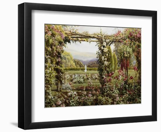 The Rose Garden-Robert Atkinson-Framed Giclee Print