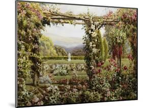 The Rose Garden-Robert Atkinson-Mounted Giclee Print