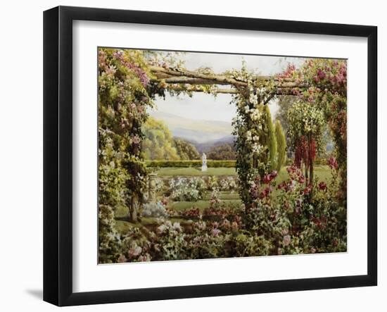 The Rose Garden-Robert Atkinson-Framed Giclee Print