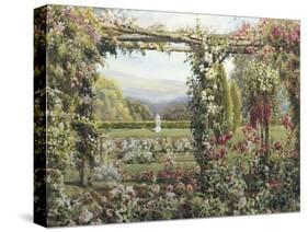 The Rose Garden-Robert Atkinson-Stretched Canvas