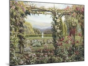 The Rose Garden-Robert Atkinson-Mounted Giclee Print