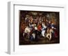 The Rose Party or the Wedding Dance, 17Th Century (Oil on Canvas)-Jan the Elder Brueghel-Framed Giclee Print