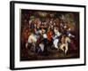 The Rose Party or the Wedding Dance, 17Th Century (Oil on Canvas)-Jan the Elder Brueghel-Framed Giclee Print